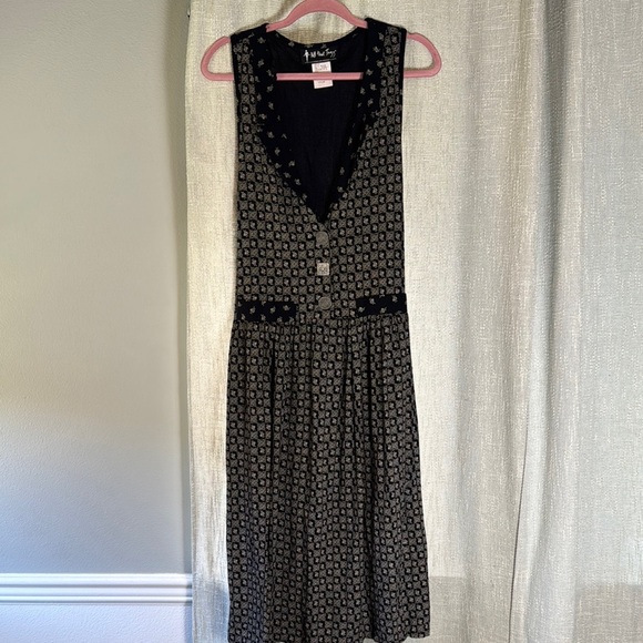 Vintage all that jazz Black and White Pleated Midi Sundress - Picture 1 of 13